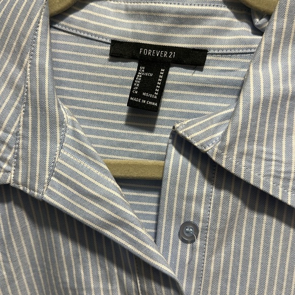 NWOT Pleated Pinstriped Poplin Mini Dress Size M - Picture 6 of 10